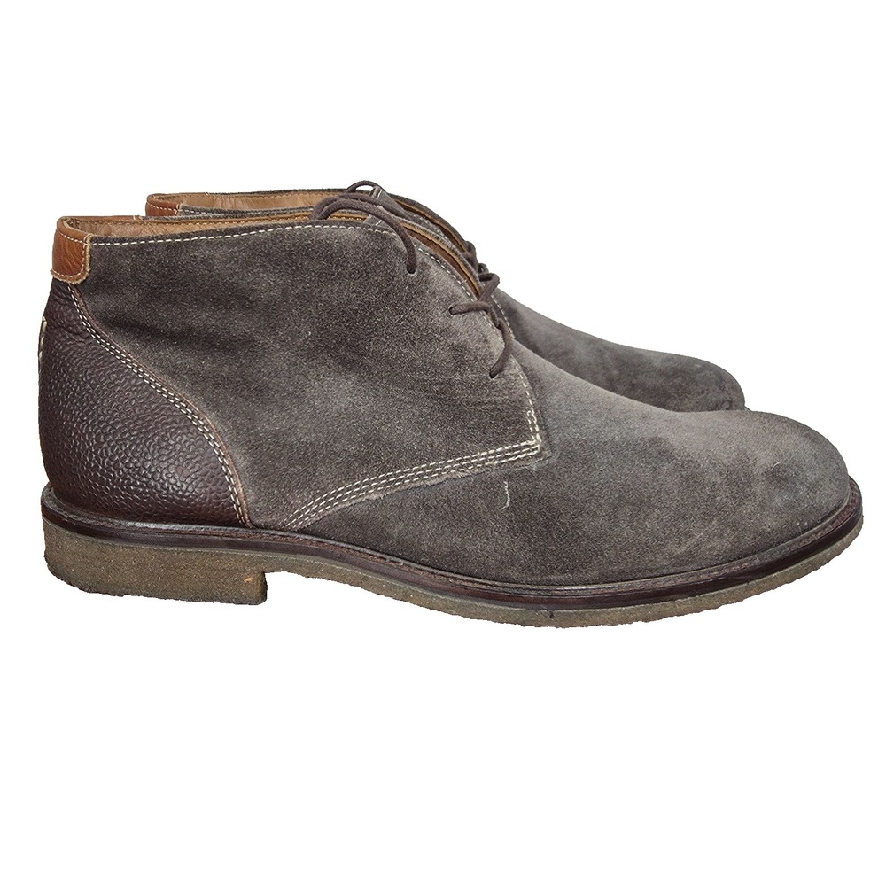 Johnston & Murphy Copeland Chukka Boots Mens 12 M Brown Suede Sheepskin 25-3019
